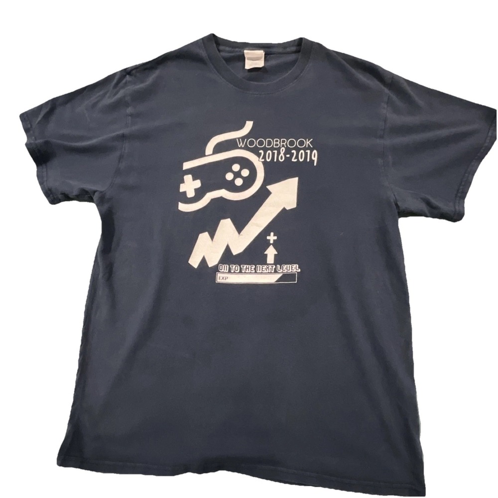 Port & Company Medium Blue Gamer Graphic T-Shirt –Woodbrook 2018-2019Next Level